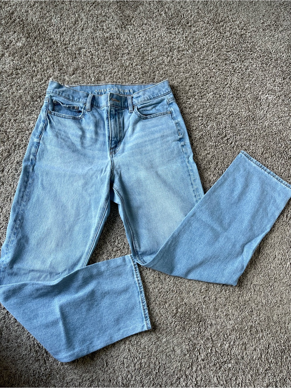 American Eagle Outfitters Light Blue Straight Leg Jeans